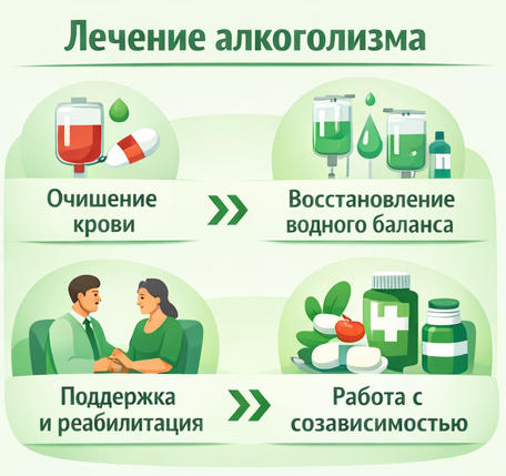 лечение алкоголизма в Ревде этапы